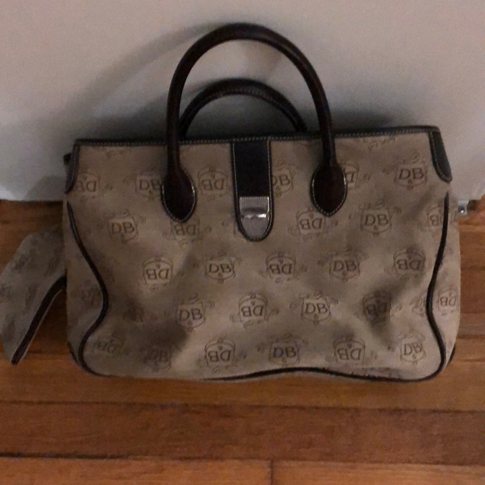 Dooney and Bourke Brown Double Handle Tote